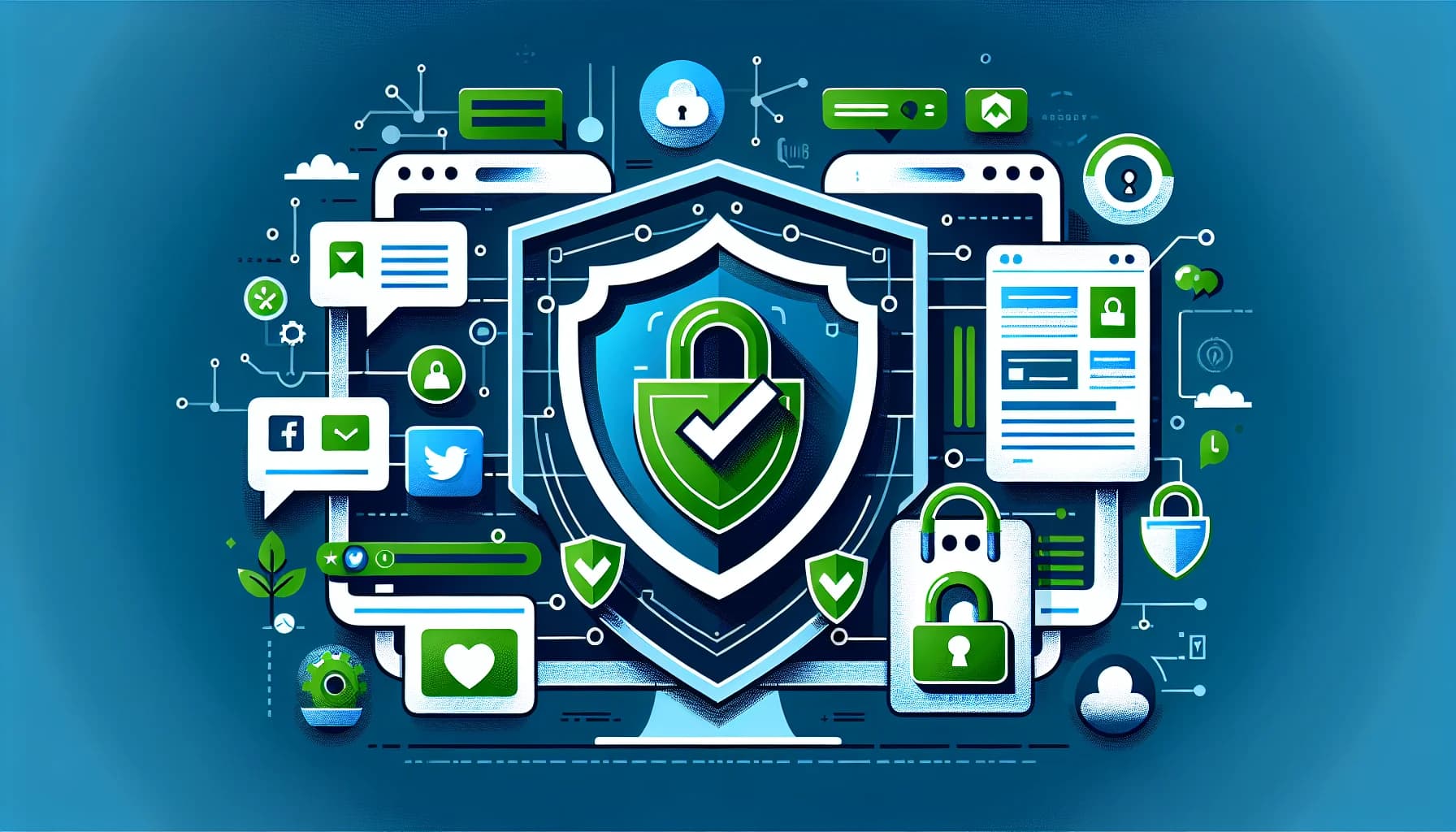 Bouclier de sécurité protégeant un compte Instagram, symbolisant l'achat de followers sans risque